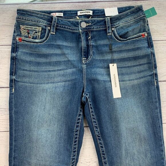 Visgoss Jeans sz 16 Long Straight Heritage Fit Mid Rise New NWT - Picture 2 of 9